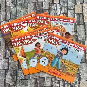 Scholastic A Season of Sight Words - Fall Books Lot of 8